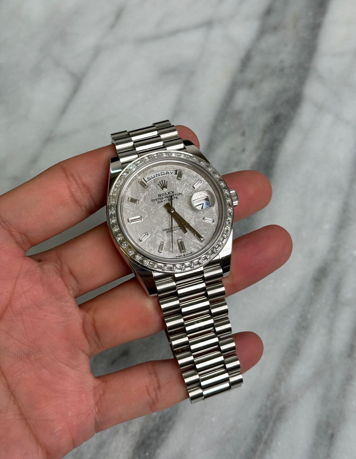 N/A 228396TBR Meteorite Baguette Preowned Watch Only