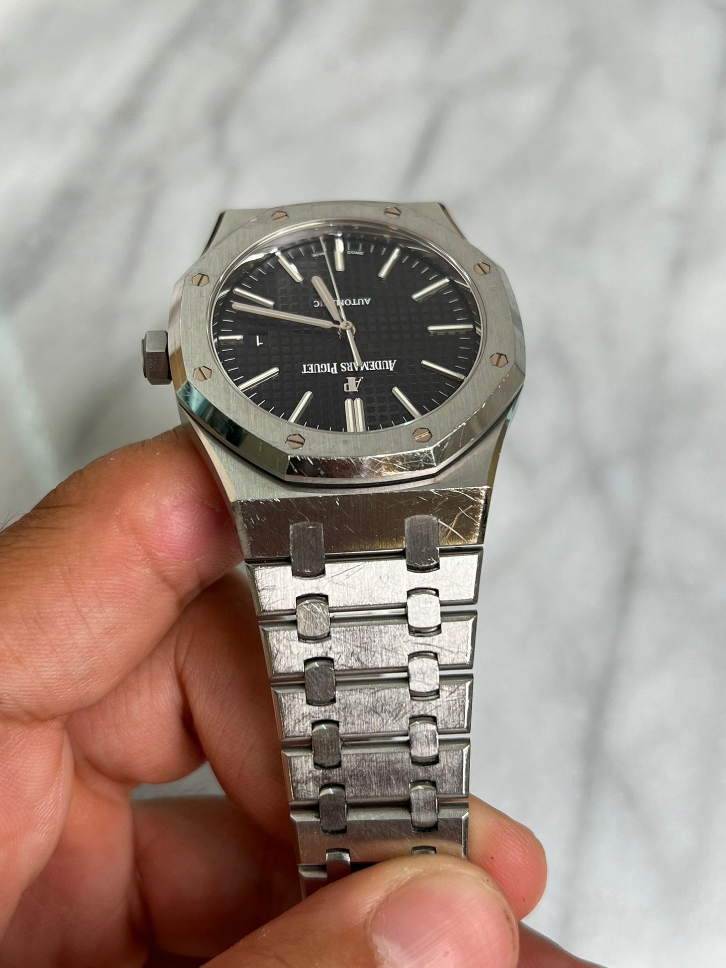 N/A 15400ST Black Preowned, Needs Polish Watch Only -3