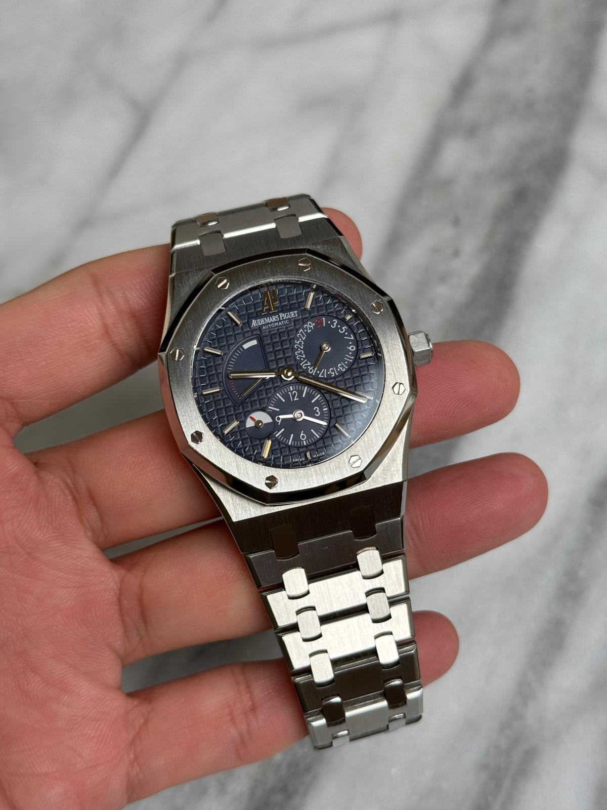 2014 26120ST.OO.1220ST.02 Blue Dual Time Preowned Complete