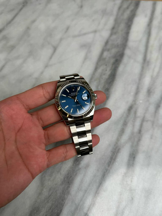 2023 126334 Datejust 41 Blue Index Oyster new complete