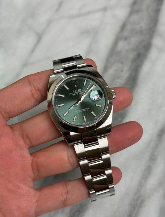 2024 126300 Datejust 41 Green Oyster new Complete