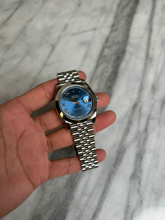 2023 126300 Datejust 41 Blue Roman Jubilee new complete