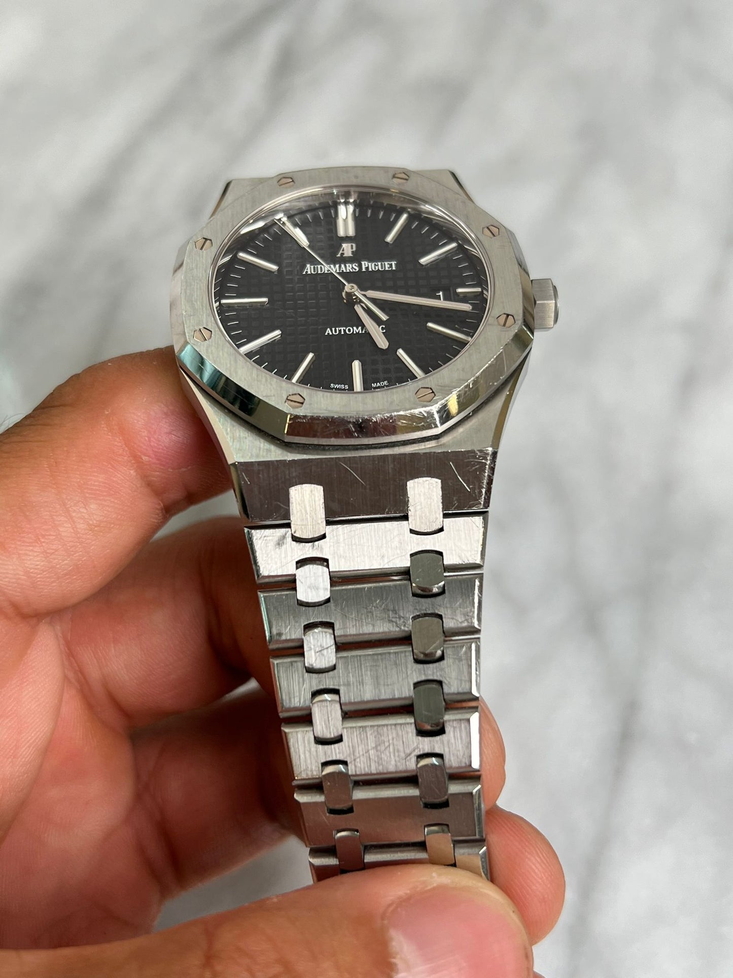 N/A 15400ST Black Preowned, Needs Polish Watch Only -3